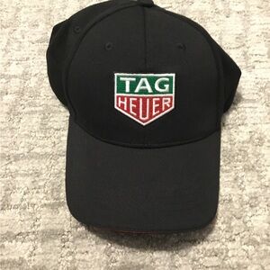Tag Heuer Black and Red Logo Cap